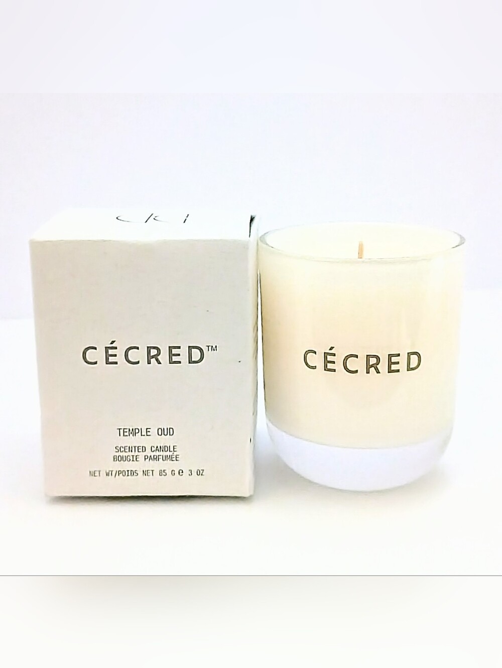 CÉCRED Temple Oud Scented Candle 3 oz New In Box Luxury Mini Candle